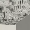 Modern Ceiling Paper Ceiling Simple Roll Paper Ceiling Public Office Ceiling Commercial Ceiling Art Ceiling Internet Celebrity Ceiling 3d model