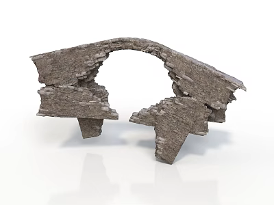 Realistic style ancient stone arches stone arches monuments arched structure stones historical relics ancient architecture stonemasonry rock landmarks ruins architecture 3d model
