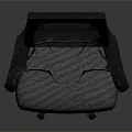 Ergonomic Modern Office Chair With Black Mesh Backrest Gray Seat And Wheeled Base