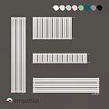 White Home Heating Radiators in Various Styles and Sizes