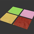 Four Brown Textured Tiles In Square Arrangement On Black Background