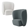 Modern Beige and Pink Leisure Chairs with Curved Back and Comfortable Upholstery for Living Room Home Decor