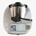 Thermomix Multifunctional Kitchen Appliance with Digital Display Stainless Steel Container and Black Components