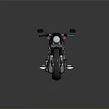 Modern Black Cruiser Motorcycle Featuring Chrome Exhaust Pipes Leather Seat and Alloy Wheels