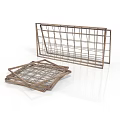 Metal Grid Frame Structures With Rectangular And Square Shapes For Building Use 3d model