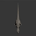Detailed Tyrannosaurus Dinosaur Model In Standing Pose With Sharp Teeth