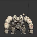 Modern Robot Mech Warrior Machine Battlearm Mechanical Battlearm Machine Warrior 3d model