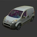 Modern bus minibus minivan driverless bus 3d model