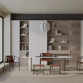 Modern table combination 3d model
