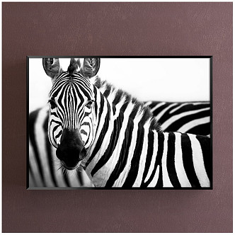 Modern Animal Painting Black and White Children's Room Animal Zebra Decorative Painting 3d model