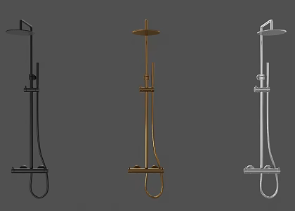 Shower shower stainless steel shower head bathroom shower overhead shower lotus 3d model
