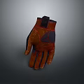 Daily Life Essential Leather Gloves With Stitched Pattern And Comfortable Fit Design 3d model