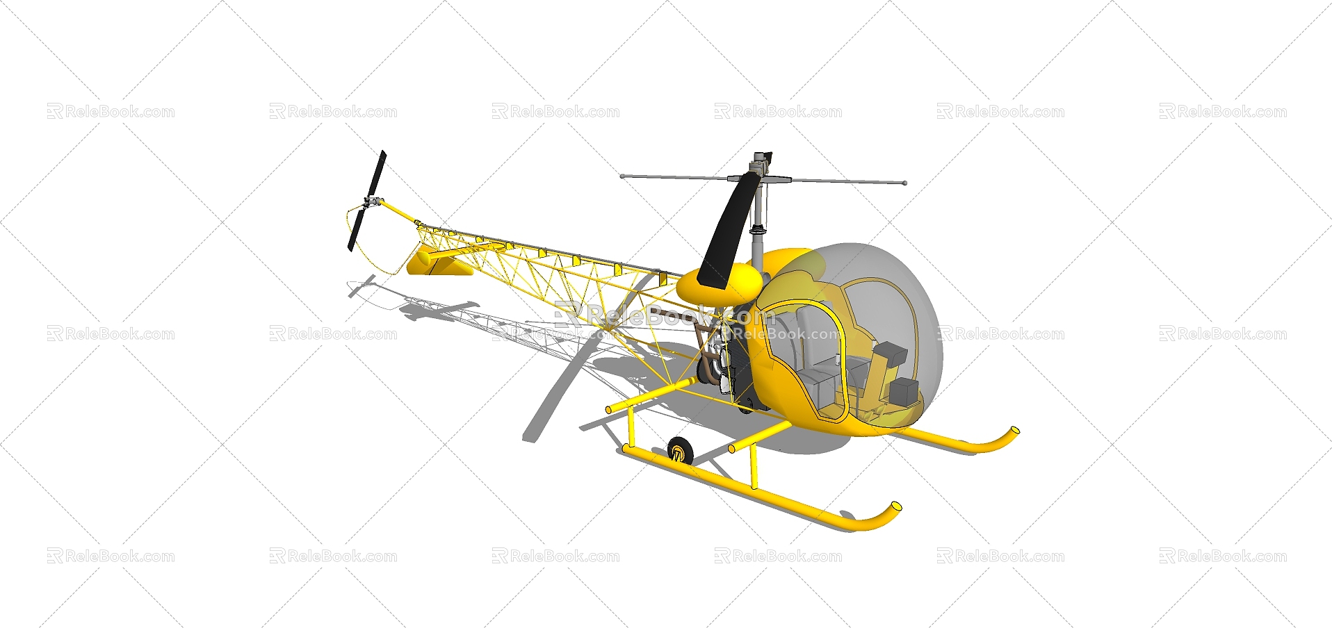 Helicopter 3d model