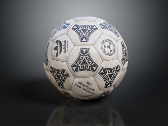 Modern football ball 3d model