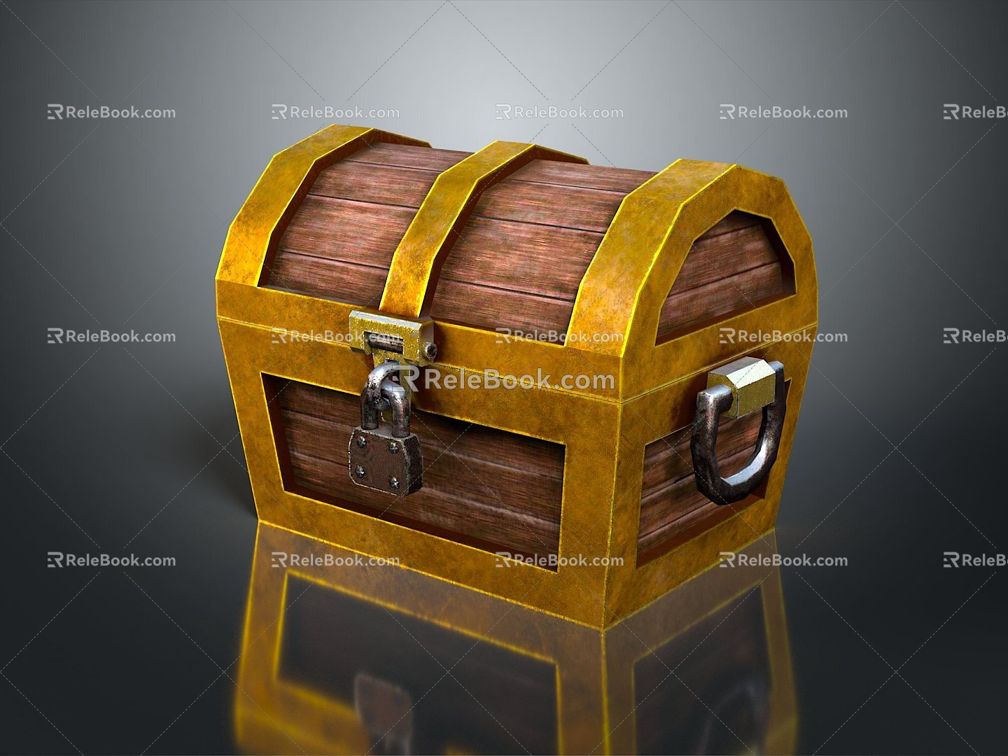 Cartoon Chest Treasure Chest Treasure Chest Jewelry Chest Cashbox Wooden Chest Game Chest Treasure Chest Pirate Chest 3d model