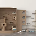 Modern cat climbing frame 3d model