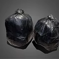 Strong Black Garbage Bags For Household Waste Disposal And Home Use