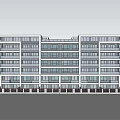 Modern Residential Building Exterior Design With Multiple Floors And Glass Windows