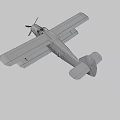 Vintage Military Transport Airplane With Camouflage Paint Propeller And Weathered Exterior