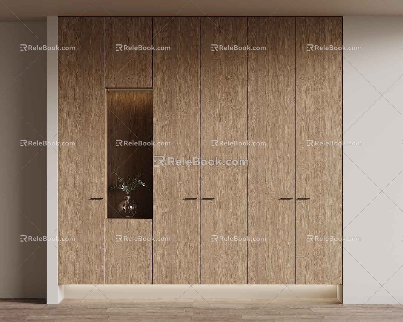 Simple Entrance Cabinet Shoe Cabinet 3d model