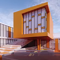 Modern Simple Kindergarten 3d model