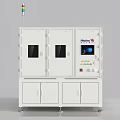 White Industrial Equipment With Double Glass Doors Cabinets And Digital Control Panel