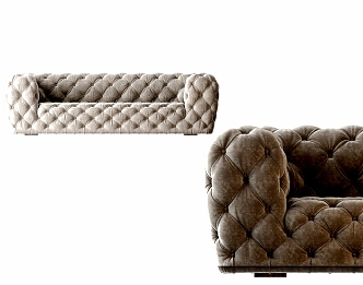 Postmodern Double Sofa 3d model