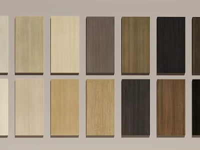 Various Wood Textured Wall Panels With Multiple Color Options For Interior Design 3d model
