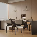 Modern table combination 3d model