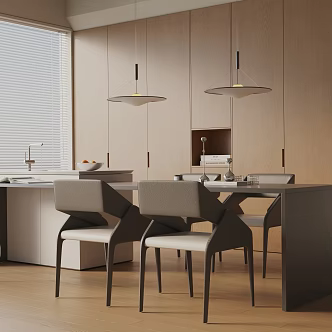 Modern table combination 3d model