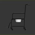 Lightweight Medical Wheelchair with Adjustable Armrests and Durable Wheels for Patients