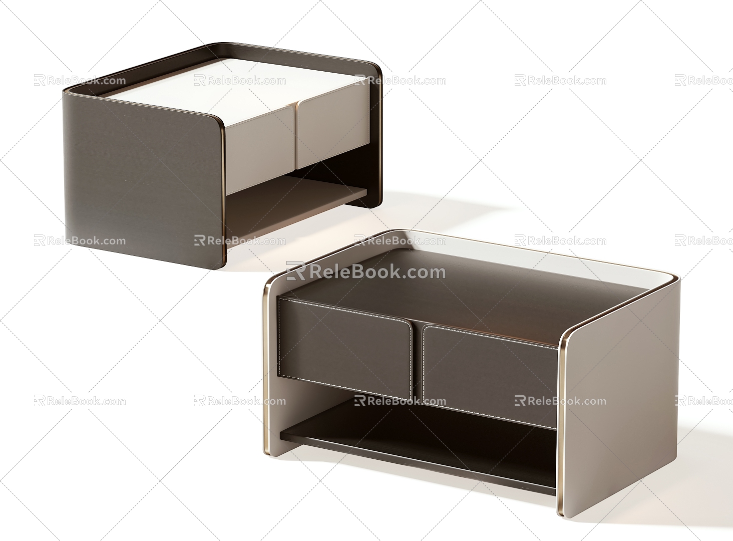 Modern bedside table 3d model