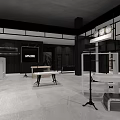 GUYSSOUL Modern Clothing Store With Glass Facade Interior Racks And Apparel Displays
