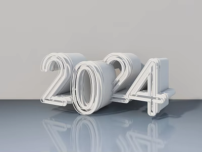 2024 Modern Hinged Door Design With White Finish And Reflective Surface 3d model