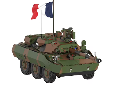 wheeled armored vehicle wheeled chariot tank personnel carrier 3d model