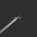 Ancient Decorative Sword With Intricate Hilt Design And Sharp Metal Blade