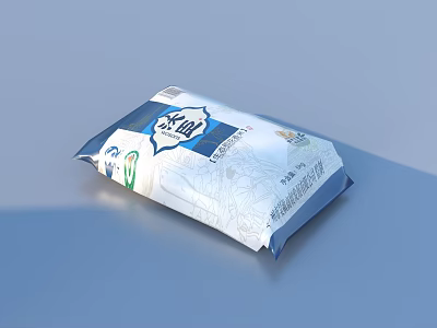 High Quality White Rice Packaged In Sealed Bag For Daily Cooking Needs 3d model