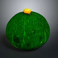 Vibrant Green Pumpkin With Yellow Stem Perfect For Home Decor And Cooking Use