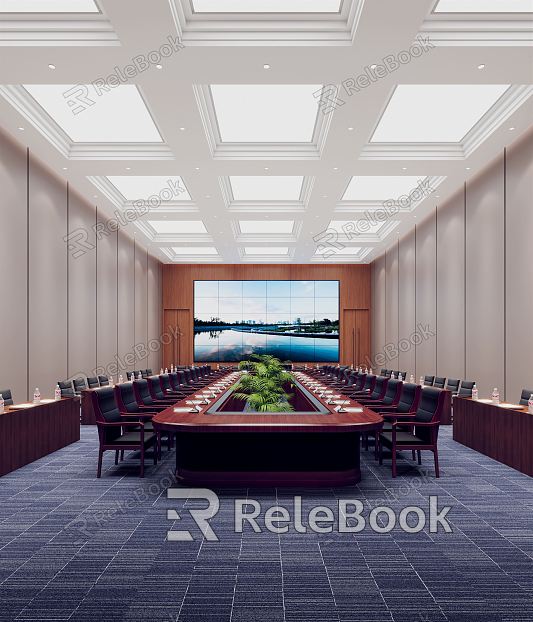 Modern Conference Hall Meeting Room of State-owned Enterprises model