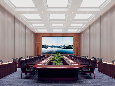 Modern Conference Hall Meeting Room of State-owned Enterprises model