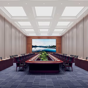 Modern Conference Hall Meeting Room of State-owned Enterprises 3d model