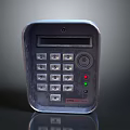 Industrial LOFT cipher machine password keyboard keypad mini keyboard 3d model