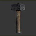 Heavy Duty Metal Head Hammer With Solid Wooden Handle For Hardware Projects
