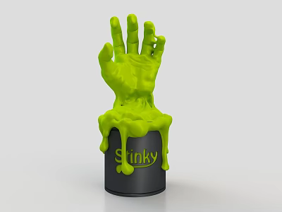 Paint bucket hand liquid palm 3d model Paint bucket hand liquid palm 3d model