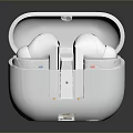 SAMSUNG White Wireless Earbuds With Charging Case And LED Indicator Light For Computer Use 3d model