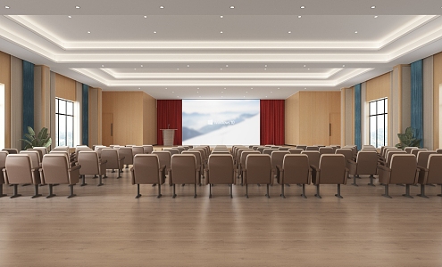 Modern Conference Hall Large Conference Room 3d model