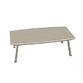 Modern Dining Table With Wooden Top And Metal Legs Simple Design