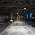 Modern Gym Interior With Treadmills Exercise Ball And Spacious Workout Area