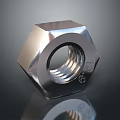 High Quality Hexagon Metal Nut With Threaded Hole For Industrial Hardware Tools 3d model
