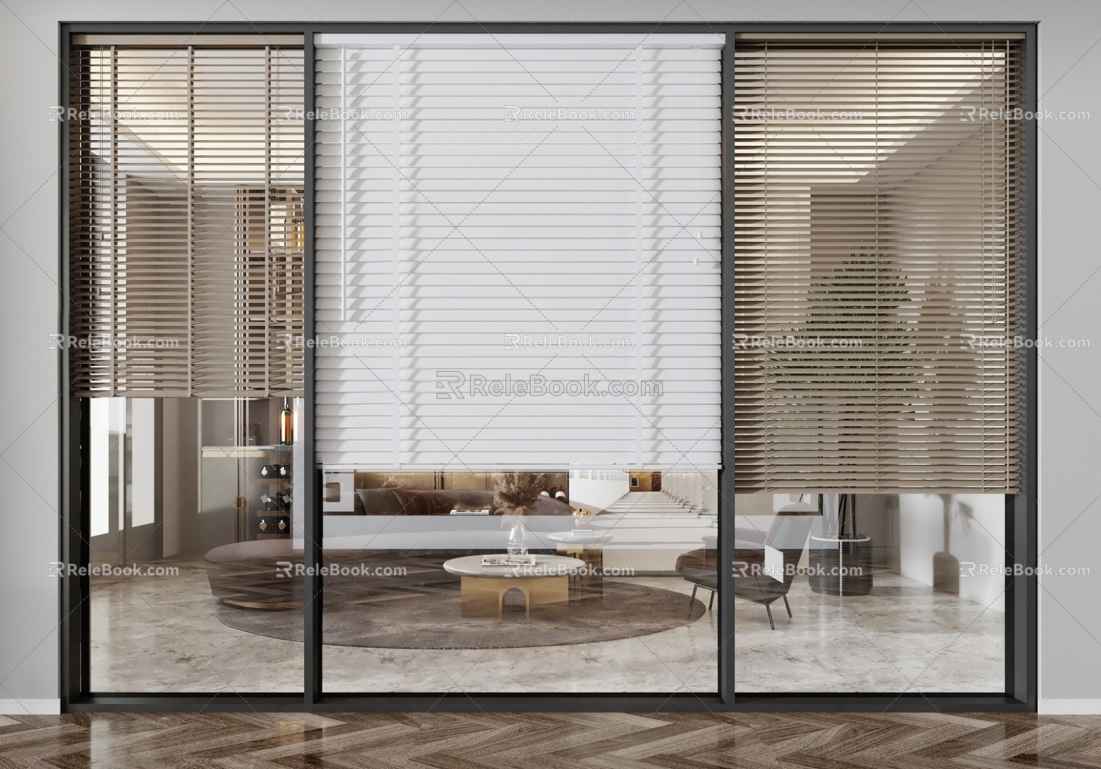 Modern blinds 3d model